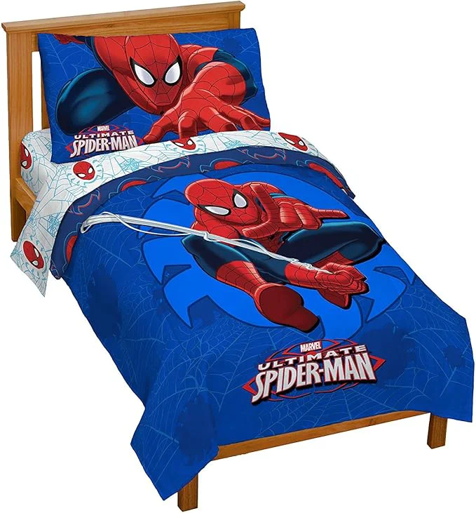 Dependable Marvel Spiderman 39 Regulator 39 Toddler 4 Piece Bed Set Prestigious