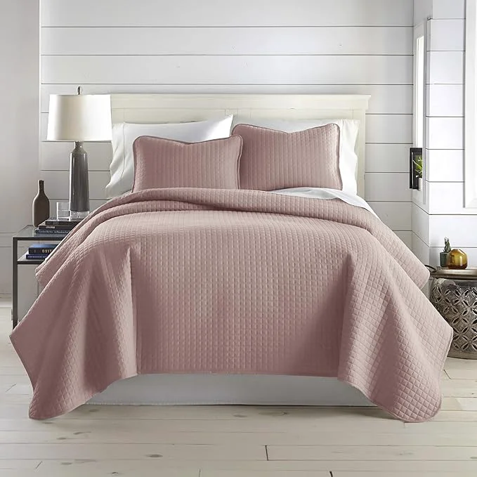 Certified Southshore Fine Living Inc. Full Queen Quilt Set Full Size Quilts with 2 Matching Pillow Shams Lightweight Quilt Coverlet Lightweight Easy Care Machine Washable Queen Size Bedspread Lavender High-Performance