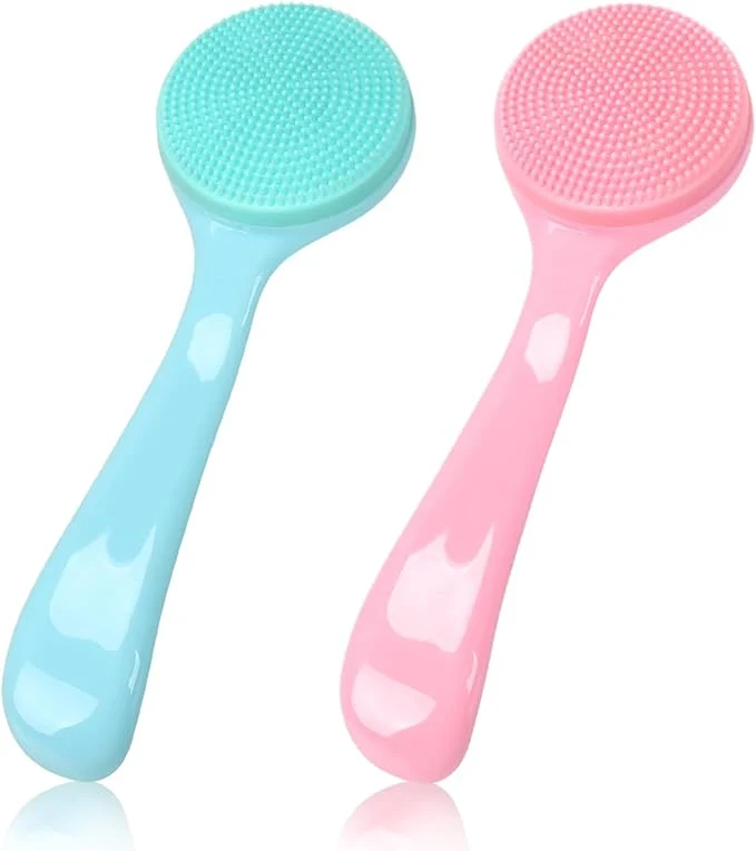 Secure Silicone Manual Facial Cleansing Brush NADUSEP 2 Pack Skin Friendly Soft Lightweight