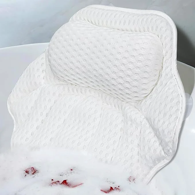Recyclable Bath Pillow for Tub Bathtub Pillow for Head Neck and Back Support 4D Air World-Class