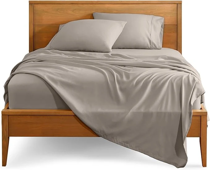 Trusted Bare Home Full Sheet Set – 1800 Ultra-Soft Microfiber Full Bed Sheets – Double Brushed – Deep Pockets – Easy Fit – 4 Piece Set – Bedding Sheets amp Pillowcases Full Khaki Reliable