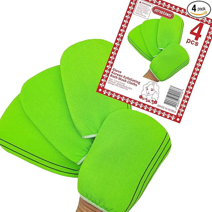 High-Quality etreetowel Korean Asian Exfoliating Bath Washcloths Mitt Scrub Verified