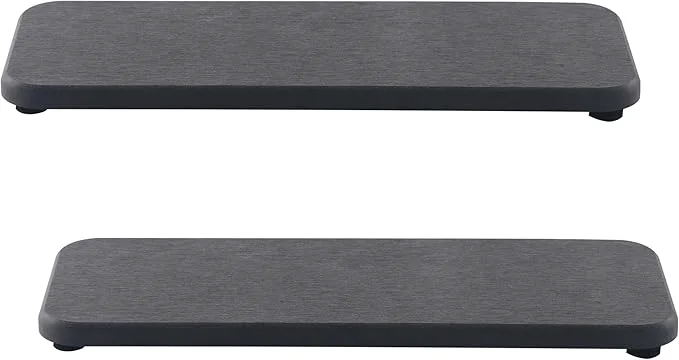 Next-Generation NiuYichee 2 Pcs Water Absorbing Stone Trays Kitchen Bathroom Sink Soap Dish Reliable