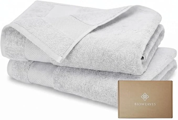 Dependable BIOWEAVES Organic Cotton 700 GSM Luxury Bath Towels Outstanding