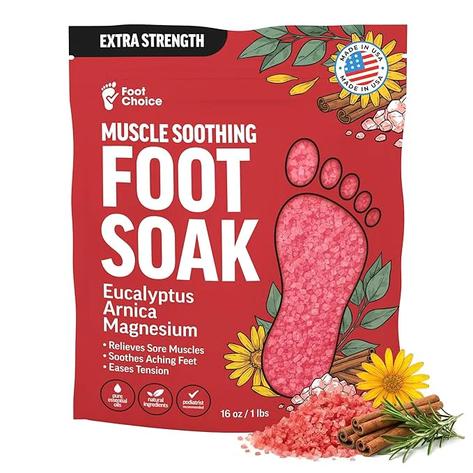 Luxury Muscle Soothing Foot Soak with Epsom Salt Arnica Refined