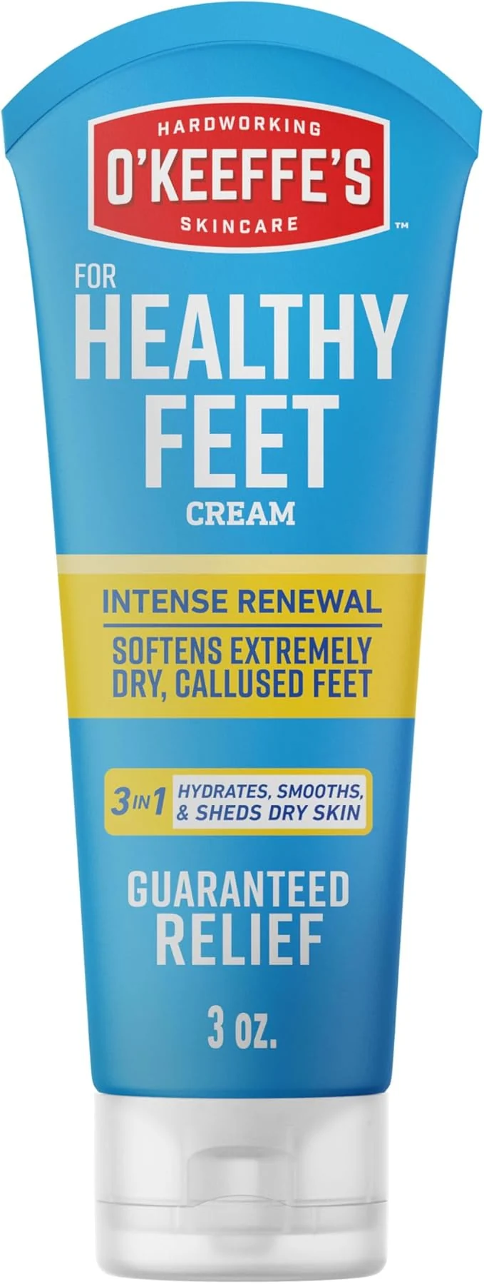 Fashionable O’Keeffe’s for Healthy Feet Intense Renewal Cream – 3 oz Tube – Chemically Secure
