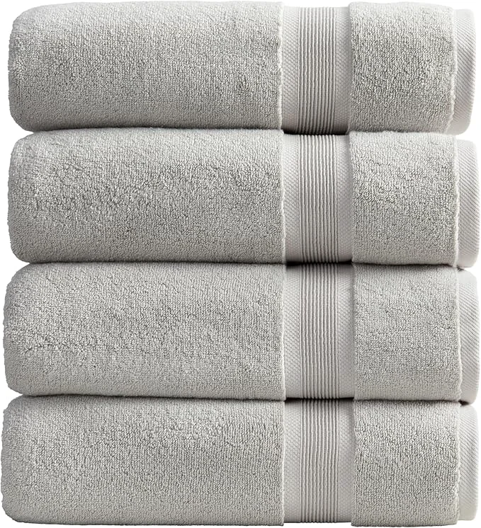 Expertly Made Springtree Home Luxury Bamboo Rayon Bath Towel Set of 4 35 Bamboo Rayon Elite