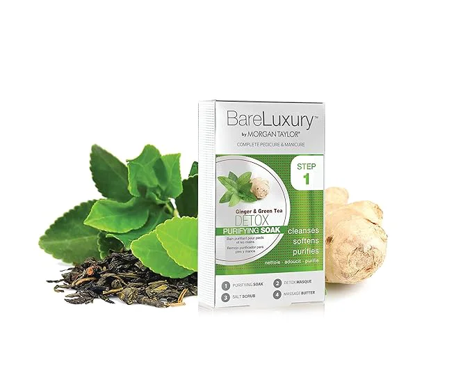 Next-Generation Morgan Taylor BareLuxury 4-Step Complete Pedicure Manicure Packs Detailed