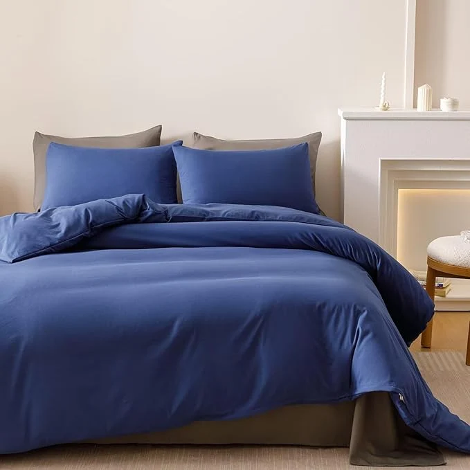 Top-Quality Luxlovery Royal Blue Comforter Set Twin Solid Kids Teens Bedding Set Fluffy Soft Blanket Quilts Modern Stylish Breathbale Bed Set with 2 Pillowcases for Twin Bed Fine