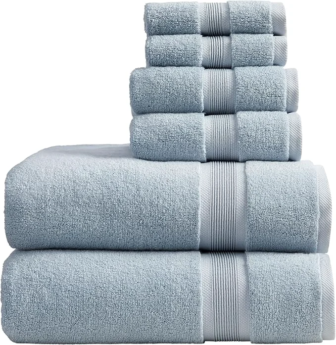 Breathable Springtree Home Luxury Bamboo Rayon Bath Towel Set 6 Piece Set 35 Bamboo Responsible