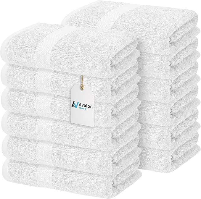 Natural Avalon Towels Bath Towels for Bathroom Cotton White Bathroom Towels Pack Superior