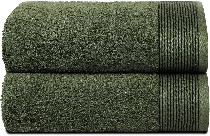 Lightweight Belizzi Home Ultra Soft 2 Pack Oversized Bath Towel Set 28×55 inches Smart
