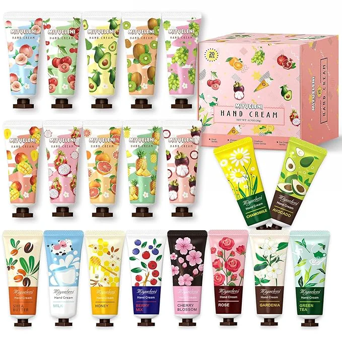 Sustainable 20 Pack Hand Cream Gift Set Mothers Day Gifts Moisturizing Hand Lotion Soft