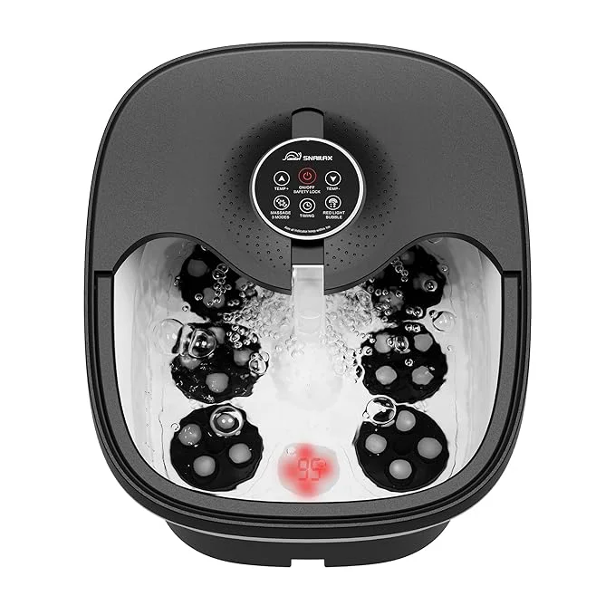 High-Quality Snailax Foot Spa Bath Massager Authentic