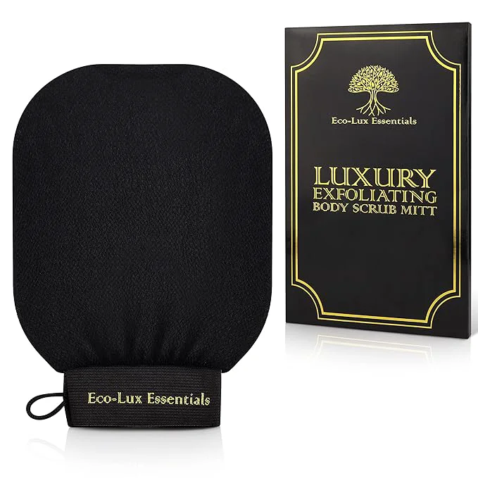 User-Friendly Eco Lux Exfoliating Mitt – Moroccan Exfoliating Glove Premium Viscose Kessa Convenient