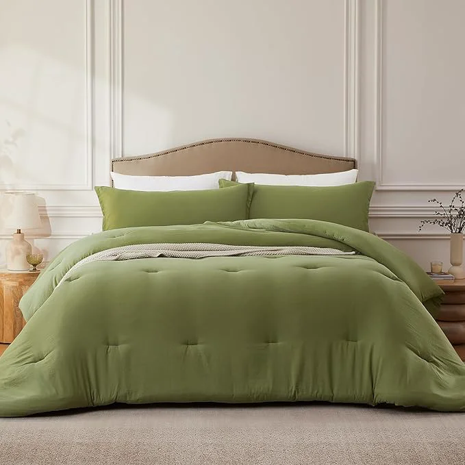 Safe Twin Comforter Set OliveGreen 2PCS Soft Lightweight Breathable Bedding Comforter Sets for All Season Twin Size 68 39 39 ×90 39 39 Comforter amp 1 Pillowcase Relaxed