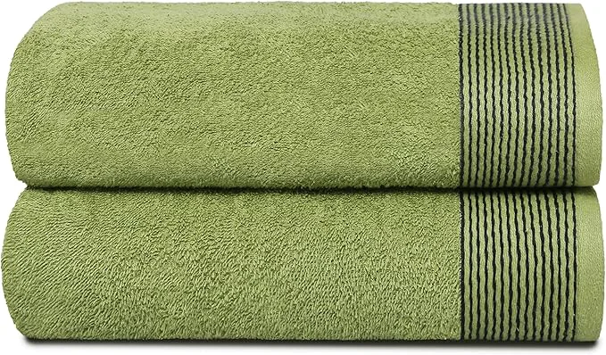 Pure Belizzi Home Ultra Soft 2 Pack Oversized Bath Towel Set 28×55 inches