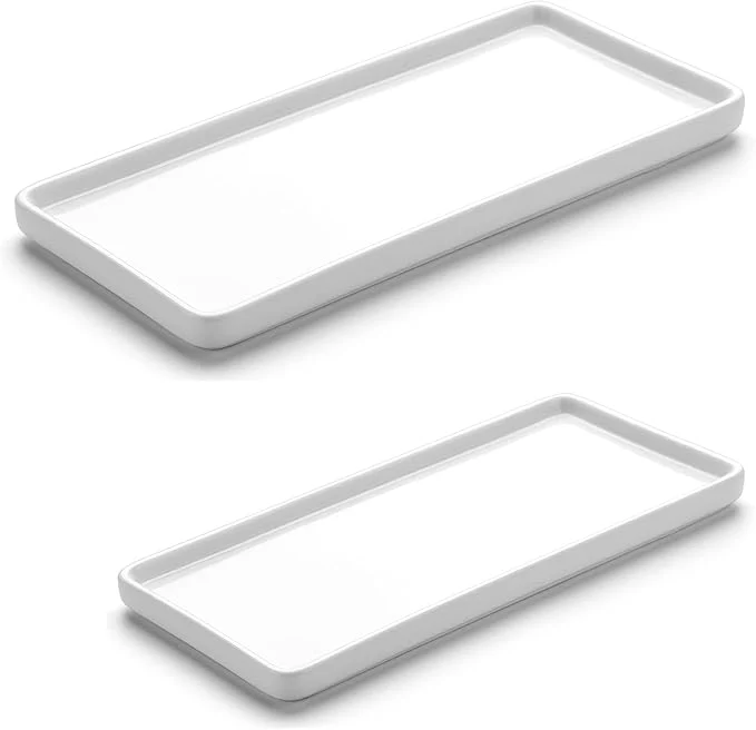 Luxury Gurygo 2 Pack 8 10 Bathroom Trays Ceramic Vanity Trays Verified