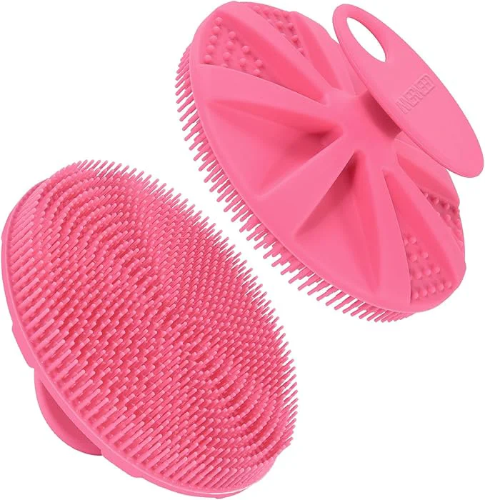 Top-Quality INNERNEED Food-Grade Soft Silicone Body Scrubber Shower Brush Handheld Effective