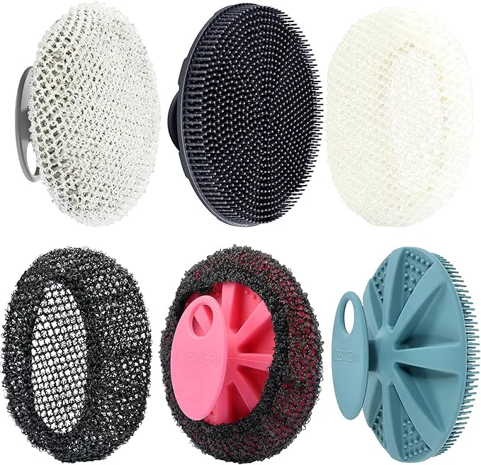 Detailed INNERNEED Food-Grade Soft Silicone Body Scrubber Shower Brush Handheld Breathable