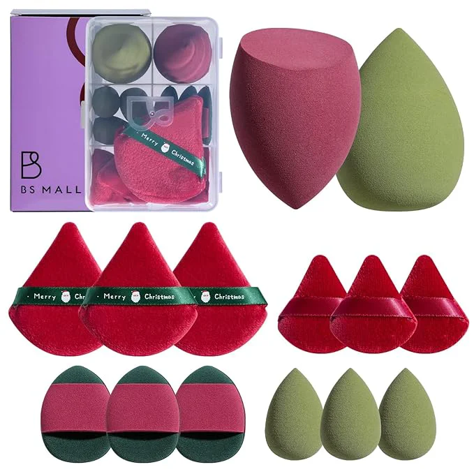 Sustainable Makeup Sponge Set BS-MALLTriangle Puff 14 Pcs Casual