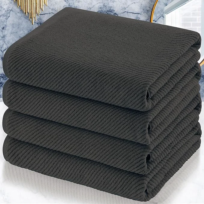 High-End VOOVA MOVAS Grey Bath Towels First-Class