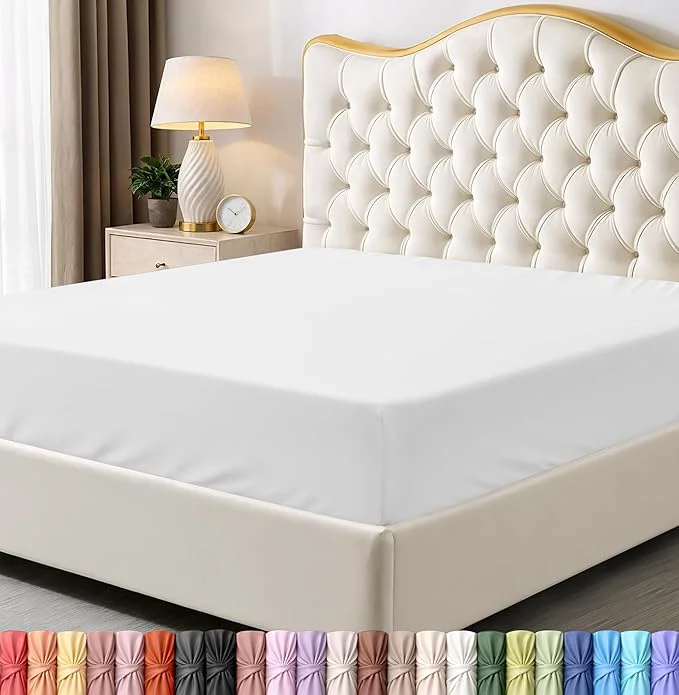 Clean Utopia Bedding Full Fitted Sheet – Bottom Sheet – Deep Pocket – Soft Microfiber – Shrinkage and Fade Resistant – Easy Care -1 Fitted Sheet Only White Smart