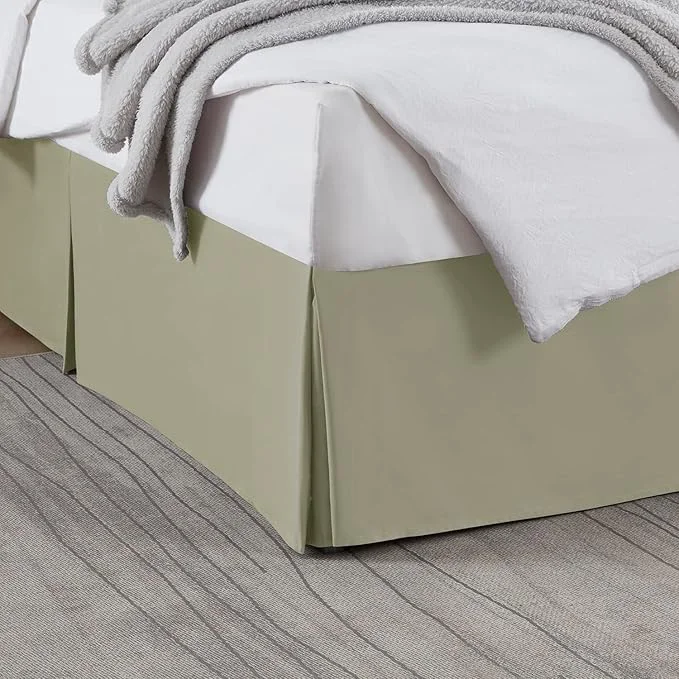 Selected Nestl Green Twin Bed Skirt – Twin Size Bed Skirt 14 Inch Drop – Brushed Microfiber Bed Skirts – Hotel Quality Pleated Bed Skirt – Shrinkage amp Fade Resistant Artisan