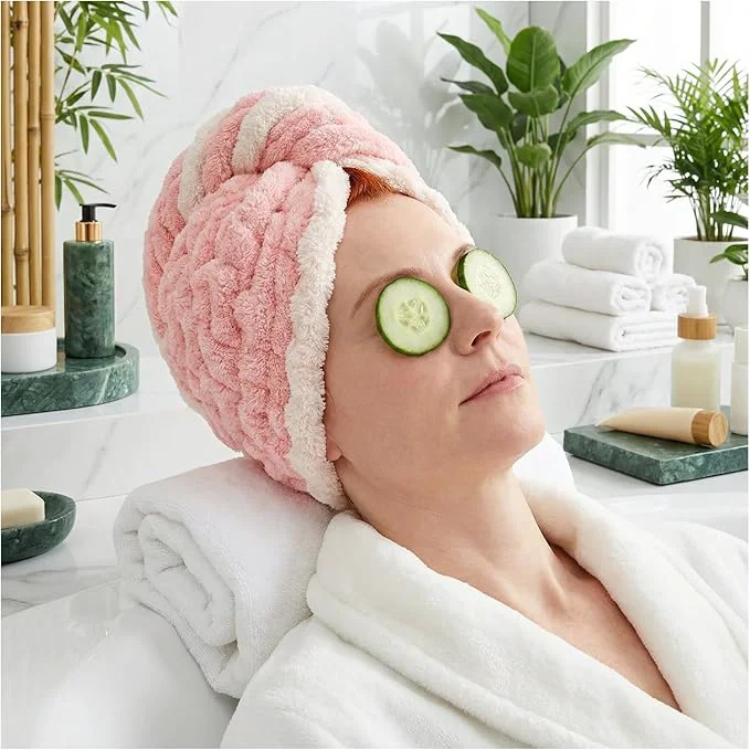 Clean Hair Towel Wrap for Women High Absorbency Hair Drying Towel Wrap Lightweight Innovative