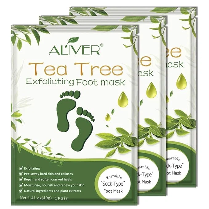 Smart Foot Peel Mask 3 Pack， Exfoliator Peel Off Calluses Dead Skin Callus Flexible