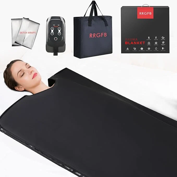 Trendy Low EMF Portable Infrared Sauna Blanket Crystal Therapy Home Relaxation Sustainable