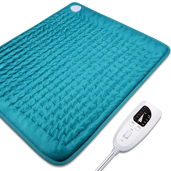 Certified Electric Heating pad for Back Shoulder Neck Knee Leg Pain Cramps and Arthritis Specialty