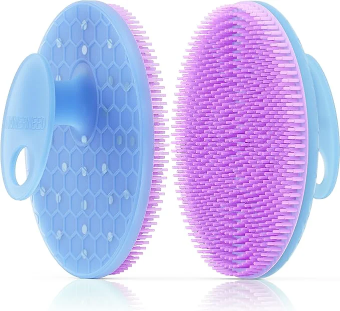 Comfortable INNERNEED Magnetic Silicone Body Scrubber Natural