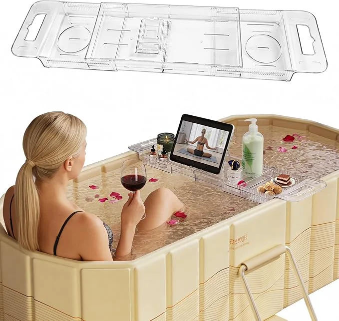 Certified Expandable Bathtub Tray Foldable Bath Tray Practical