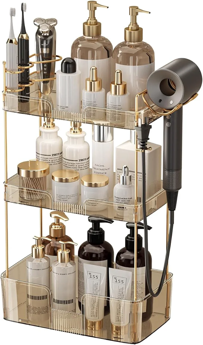 High-Grade Akinbas 3 Tier Bathroom Organizer Countertop Makeup Perfume Tray Skincare Outstanding