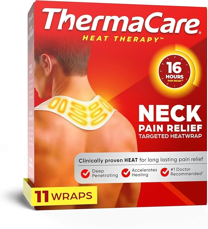 Prestigious ThermaCare Heat Wraps for Neck Shoulder Pain Relief Flexible