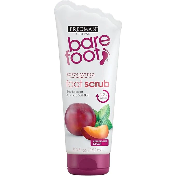 Reliable man Bare Foot Exfoliating foot scrub Peppermint and Plum 5.3 oz Detailed