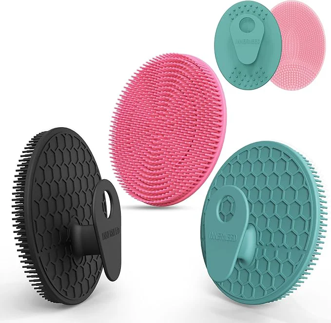 Authentic INNERNEED Food Grade Silicone Body Scrubber Gentle Exfoliating Brush Fine