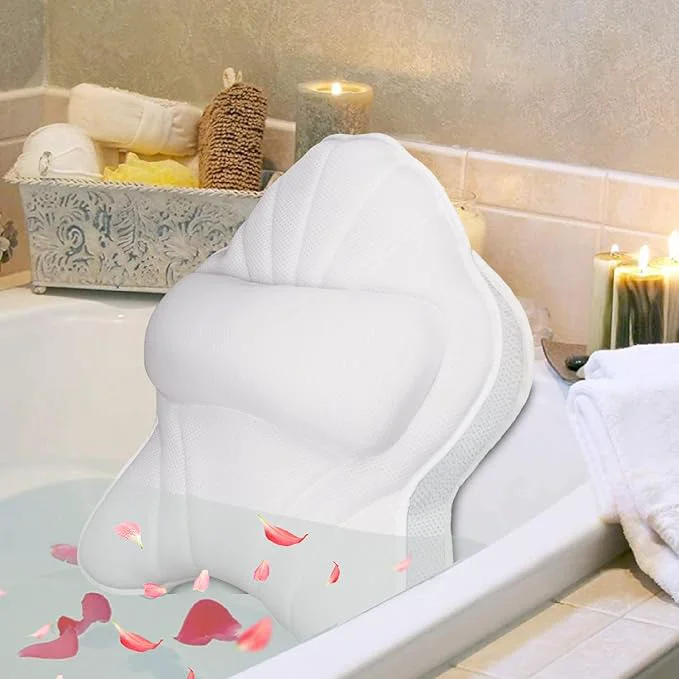 First-Class Poemland Extra Thick Large Bath Pillow Stylish