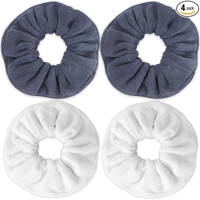 Relaxed IVARYSS Super Towel Scrunchies for Drying Hair Absorbent and Soft Microfiber Easy-to-Use