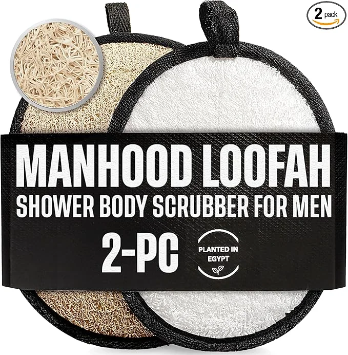 Functional Natural Loofah Shower Body Scrubber Professional