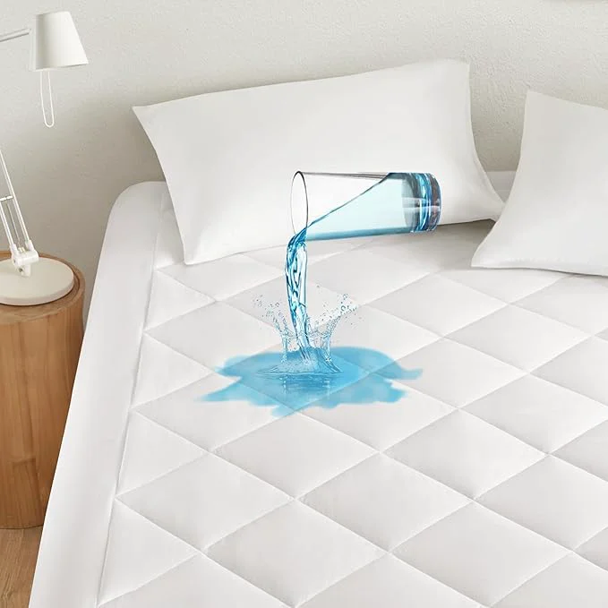 Responsible Sleep Philosophy Waterproof Mattress Protector Cal King Size Mattress Pad 3M Scotchgard Quilted amp Fitted Microfiber Mattress Topper Noisless amp Deep Pocket Fits Up to 20 quot Mattress Cal King White Original Design