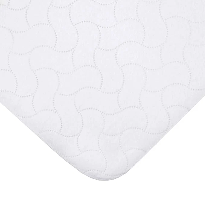 Consistent American Baby Company Waterproof Flat Reusable Crib Mattress Pad Protector Embossed Quilt-Like Crib Protective Mattress Pad Cover for babies adults and pets White 28 quot x 52 quot Organic