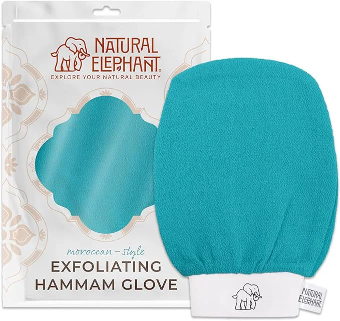 Lightweight Natural Elephant Exfoliating Hammam Glove Moroccan Kessa Body Scrub Smart