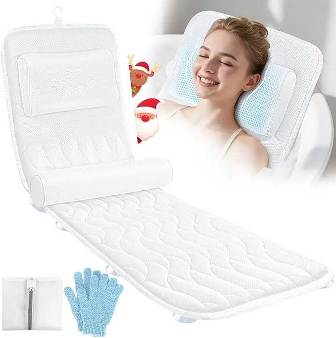 Efficient Full Body Bath Pillow for Bathtub Luxury Thick Bath Cushion for Soaking Tub Expertly Made