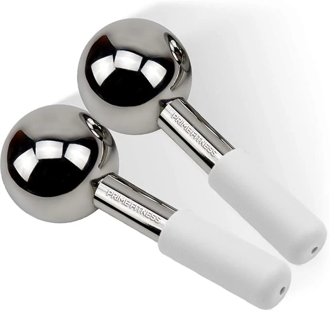 Easy-to-Use Ice Globes for Facials Unbreakable Steel Cooling Roller Cryo Sticks for Recyclable