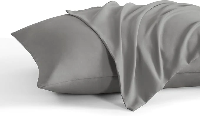 Breathable NTBAY Toddler Pillow Cases Set of 2 2 Pack Brushed Microfiber 14×20 Pillow Cases Soft Wrinkle Fade Stain Resistant Smoke Grey Pillow Cases with Envelope Closure 14×20 Inches Smoke Grey Original Design