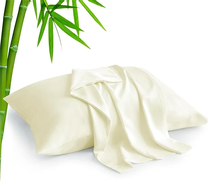 Practical BEDELITE Cream Pillow Cases Queen Size Set of 2 Rayon Derived from Bamboo，Cooling Pillow Cases for Hot Sleepers amp Night Sweats Breathable and Silky Soft Envelope Pillowcases 20 quot x30 quot Effective