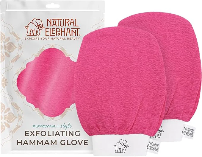 Smooth Natural Elephant Exfoliating Hammam Glove Moroccan Kessa Body Scrub Proven