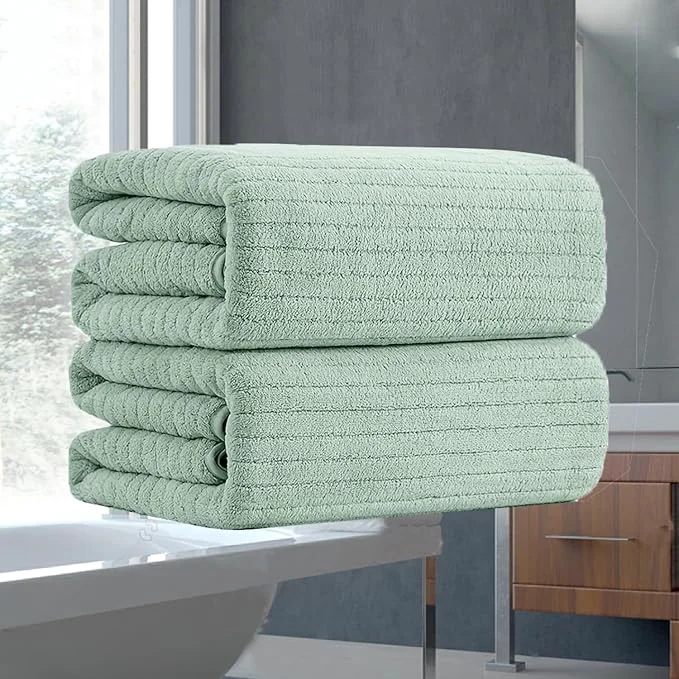 Smooth Hailea Hand Towels Set 16×31 Inches Soft Microfibers Bathroom Towel Set 2 Pack High-Quality